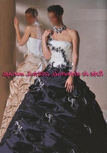 Robe de mariée NV Bleu marine VENDU avec jupon adapté & tour de cou