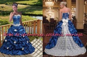 Robe de mariée rose pâle VENDU avec jupon adapté.