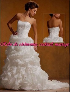 Robe de mariée SMP blanche bustier en coeur