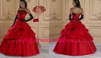 Robe de princesse rouge & noir VENDU avec jupon adapté
