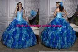 Robe de princesse NVP bleu VENDU avec jupon adapté