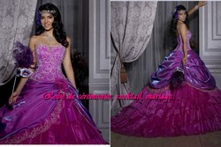 Robe de princesse NVP fuchsia & violet VENDU avec jupon adapté