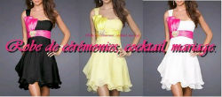 Robe de cocktail asymétrique jaune