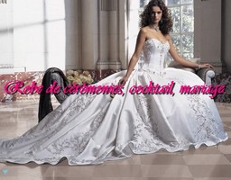 Robe de mariée blanche bustier coeur VENDU avec jupon adapté