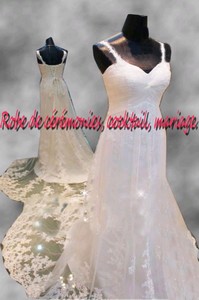 Robe de mariée SMP banche coupe empire