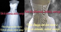 Robe de mariée ivoire bustier transparent