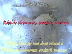 Robe de mariée blanche à col américain VENDU avec jupon adapté.
