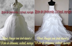 Robe de mariée ivoire VENDU avec jupon adapté & boléro