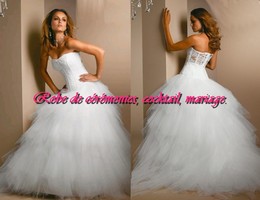 Robe de mariée prestige blanche VENDU avec jupon adapté