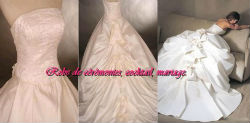 Robe de mariée prestige ivoire bustier perlé VENDU avec jupon adapté