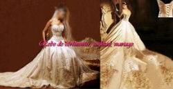Robe de mariée prestige blanc cassé à longue traîne VENDU avec jupon adapté