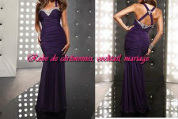 Robe de cocktail mauve