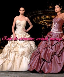Robe de mariée glamour crème plissé  bustier en coeur VENDU avec jupon adapté.