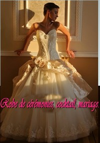 Robe de mariée prestige ivoire bustier coeur ornée de strasse VENDU avec jupon adapté
