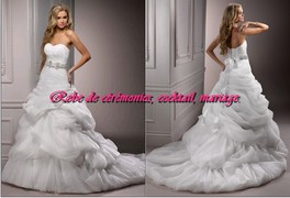 Robe de mariée prestige bustier coeur robe cintré VENDU avec jupon adapté.