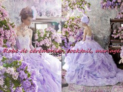 Robe de mariée NV Parme motif floral VENDU avec jupon adapté.